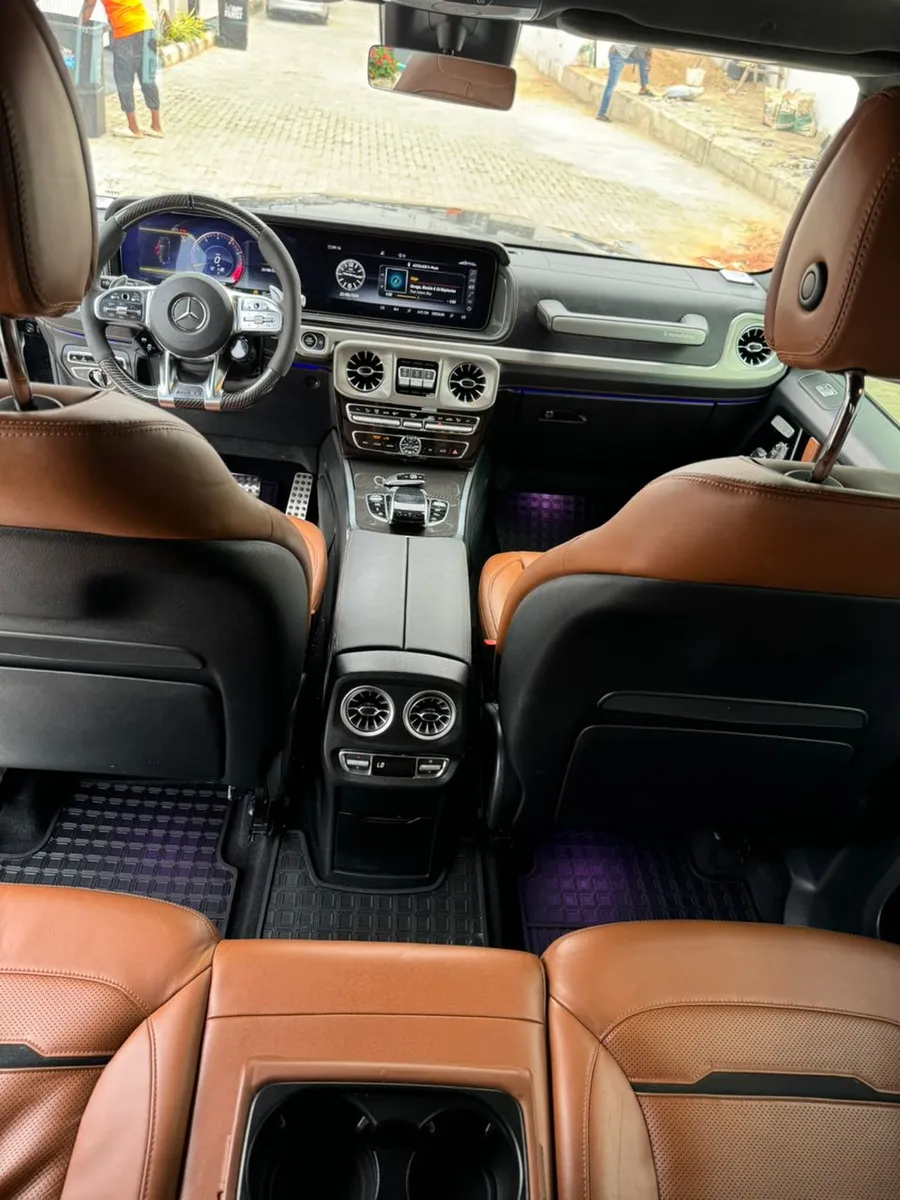 Mercedes-AMG G63 dashboard and infotainment screen